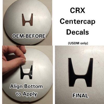 CRX "H" centercap decals (4 per set)
